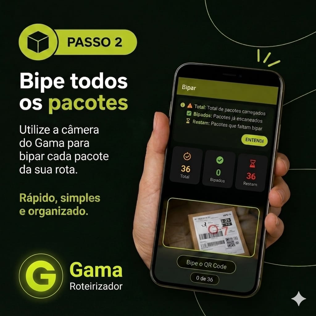 Passo 2: Bipar pacotes